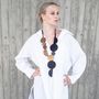 Jewelry - Leather jewelry - BAUHAUS necklace - SOPHIE • TERRIERE