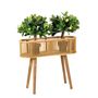Flower pots - AX71040 Bamboo and Rattan Planter 68x22x59.5 cm  - ANDREA HOUSE