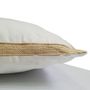 Fabric cushions - WHITE JUTE CUSHION  - PETIT ALO