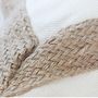 Fabric cushions - WHITE JUTE CUSHION  - PETIT ALO