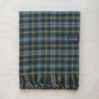 Throw blankets - Lambswool Blanket in Mackenzie Weathered Tartan - THE TARTAN BLANKET CO.