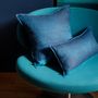 Outdoor decorative accessories - Cushion cover Symphony Baroque Crepuscule 100% linen - LE JACQUARD FRANCAIS