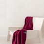 Throw blankets - Lambswool Blanket in Berry Burgundy - THE TARTAN BLANKET CO.
