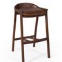 Stools - ARQUELIS LEATHER STOOL - MOVEIS JAMES LTDA