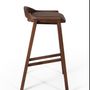Stools - ARQUELIS LEATHER STOOL - MOVEIS JAMES LTDA
