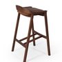 Stools - ARQUELIS LEATHER STOOL - MOVEIS JAMES LTDA