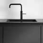 Kitchens furniture - SieMatic SLC kitchen unit in matt black smart lacquer - SIEMATIC FRANCE