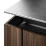 Kitchens furniture - SieMatic SLX SE worktop in smoked oak and matt black lacquer - SIEMATIC FRANCE