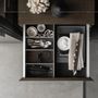 Kitchens furniture - SieMatic SLX SE worktop in smoked oak and matt black lacquer - SIEMATIC FRANCE