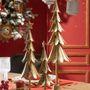 Décorations pour tables de Noël - Set de sapins en métal  - AMADEUS