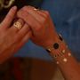 Jewelry - HERA black enamel Bracelet - COLLECTION CONSTANCE