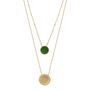 Jewelry - Green Enamel Hera Necklace - COLLECTION CONSTANCE