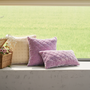 Fabric cushions - Oblong Daisy Cushion Cover | Lilac - THE ANNAM HOUSE