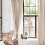 Curtains and window coverings - Rod pocket linen curtain panel in various colors - MAGICLINEN