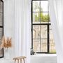 Curtains and window coverings - Tab top linen curtain panels - MAGICLINEN