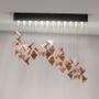 Hanging lights - VILINE chandelier black&rust LGH0841 - GIE EL