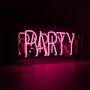 Decorative objects - 'Party' Acrylic Box Neon Light - Pink - LOCOMOCEAN