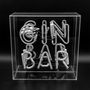Decorative objects - 'GIN Bar' Acrylic Box Neon Light - LOCOMOCEAN