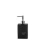 Installation accessories - Polyresin. Black marble effect  Soap dispenser 8x6x17.5 cm BA71084 - ANDREA HOUSE