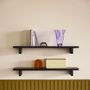 Shelves - Shelf, oak veneer, FSC, black - HÜBSCH