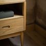 Night tables - Bedside table made of ash and pine wood 48x35x60 cm MU71000  - ANDREA HOUSE