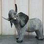 Unique pieces - Smoky Elephant Raku - ANNE DE SAUVEBOEUF CERAMISTE