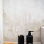 Installation accessories - Stripes. Black polyresin Soap dispenser Ø7x16 cm BA71144 - ANDREA HOUSE