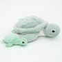 Soft toy - SAUVENOU TURTLE AND HER BABY MINT - THE PTIPOTOS - DEGLINGOS