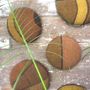 Tableaux - Galettes murales teinture végétale en feutre de laine fait-main - GHISLAINE GARCIN MAILLE&FEUTRE