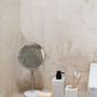 Installation accessories - White marble Toothbrush holder 7x7x10.5 cm BA71163 - ANDREA HOUSE