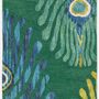 Tapis contemporains - Majestic Trinity Green, luxueux tapis touffeté à la main - OBEETEE
