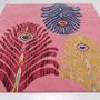 Tapis contemporains - Majestic Trinity Pink, luxueux tapis touffeté à la main - OBEETEE