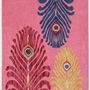 Contemporary carpets - Majestic Trinity Pink, Luxurious Hand Tufted Rug - OBEETEE