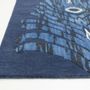 Contemporary carpets - Majestic Trinity Blue, Luxurious Hand Tufted Rug - OBEETEE