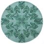 Contemporary carpets - Cross My Palms Green, Luxurious Hand Tufted rug - OBEETEE