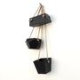 Other wall decoration - TRIO, 3 slate planters to hang on a hook - LE TRÈFLE BLEU