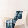 Plaids - Couverture en laine recyclée en robe Gordon Tartan - THE TARTAN BLANKET CO.