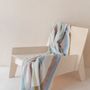 Throw blankets - Recycled Wool Blanket in Rainbow Stripe Herringbone - THE TARTAN BLANKET CO.
