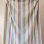 Throw blankets - Recycled Wool Blanket in Rainbow Stripe Herringbone - THE TARTAN BLANKET CO.