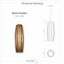 Hanging lights - Barrel Collection - ACCORD LIGHTING