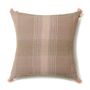 Fabric cushions - Muddy pink ombbed cushion cover - AADYAM HANDWOVEN