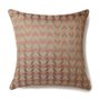 Cushions - Triangle Pale Pink Cushion Cover - AADYAM HANDWOVEN