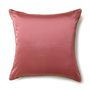 Cushions - Triangle Pale Pink Cushion Cover - AADYAM HANDWOVEN