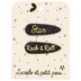 Hair accessories - Message hairclips - Star/Rock & Roll - LUCIOLE ET PETIT POIS