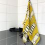 Table linen - CAT IN NY gauze towel color Y (yellow) - ATSUKO MATANO PARIS
