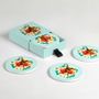 Decorative objects - Set of 4 ceramic coasters - GANGZAÏ DESIGN
