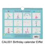 Stationery - Birthday calendars - ALIBABETTE EDITIONS