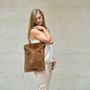 Bags and totes - DIVINE SUEDE LEATHER BAG - Made in France - AMWA AND CO