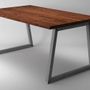 Dining Tables - Dining Table with Square Tubular Legs Type O trapezium  - LIVING MEDITERANEO