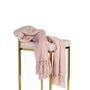 Throw blankets - Chenille blanket- pink - LE NOIR